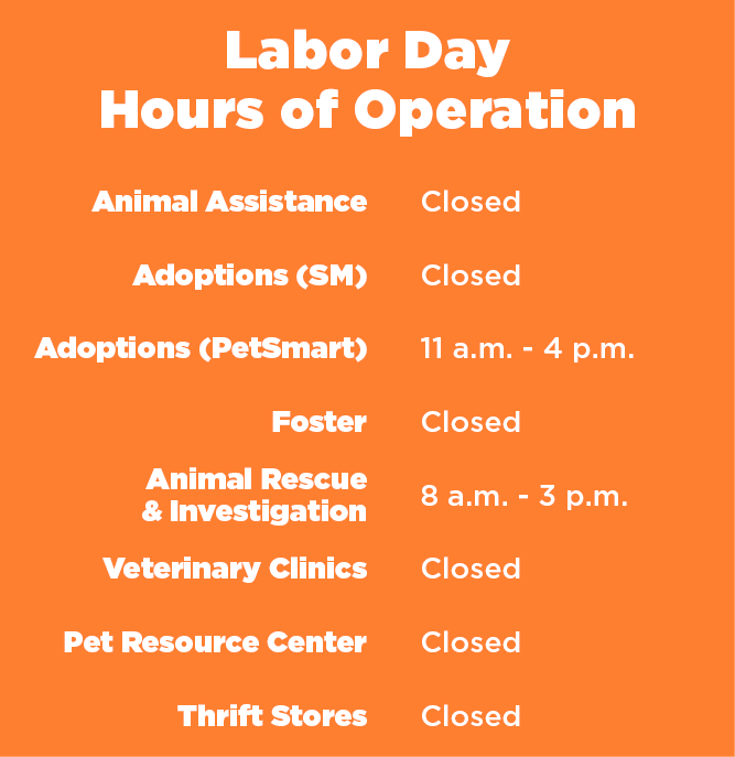 Labor Day Hours of Operation 2022